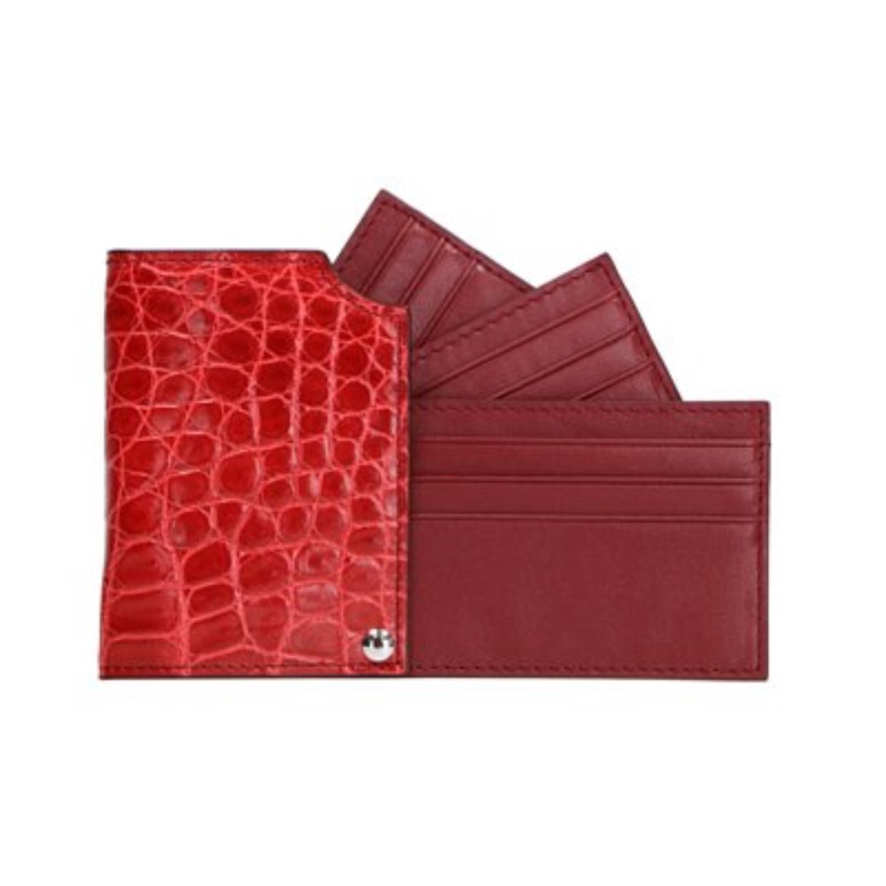 Pre-Order D’MOM crocodile belly skin card holder!